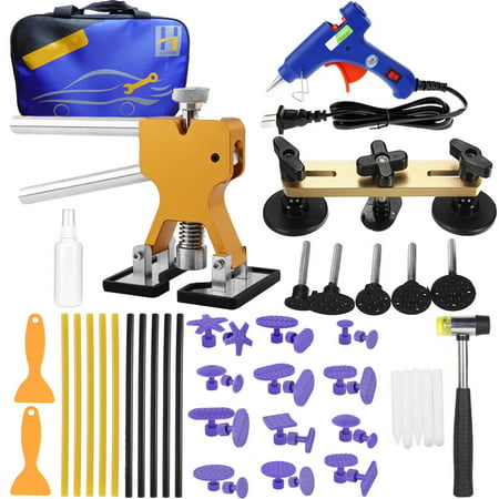 Paintless Dent Repair Kits - Adjustable Dent Lifter Pops a Dent Puller Kit for Car Hail Damage Repair and Car Dent Removal - Tools Bag (Best Dent Puller Kit)