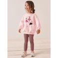 thumbnail image 2 of Girls Outfits Clothes Set Ballet Dancer Cotton jumper Tops Leggings 2 Piece Clothing Set Age 5-6T, 2 of 7