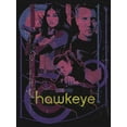 thumbnail image 2 of Girl's Marvel Hawkeye and Kate Bishop Distressed  Graphic Tee Black X Small, 2 of 4