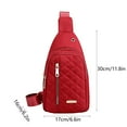 thumbnail image 3 of DcGZvy Travel Purse Crossbody for Women Crossbody for Men Cross Body Bag for Women Small Sling Bag Crossbody Red, 3 of 6