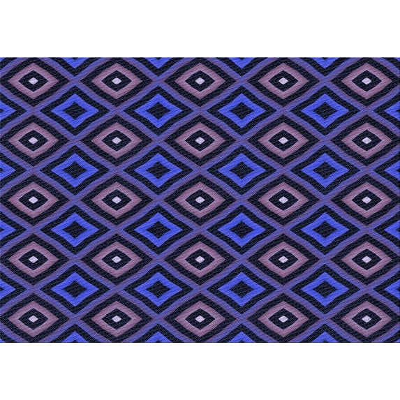 Ahgly Company Machine Washable Indoor Rectangle Transitional Night Blue Area Rugs, 6' x 9'