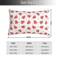 thumbnail image 2 of Fotbe Hand Drawn Strawberry Funda de Almohada Decorativa Estilo Occidental, Lujo en Algodón, Fundas para Almohadas King, Cojín Estampado para Decoración del Hogar-14"x20", 2 of 6