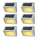 thumbnail image 1 of Luces solares para jardín, decoración de jardín, escaleras, luces de pared de patio, 6 uds., 1 of 5