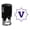 Violet, variant on Printtoo V Alphabet Monogram Initial Octagon Celtic Swirl Frame R-40 Office Stationary Self Inking Rubber Stamp