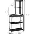 thumbnail image 2 of Cheelom 5 Tier Shelf Stand, Freestanding Corner Shelf Unit Bookshelf, Corner Table with Shelf, Tall Storage Organizer Rack for Living Room, Bedroom, Office, 2 of 8