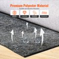 thumbnail image 4 of Rug Pad 4x6 Protective 0.47Inch Thick for All Floors, 4 of 6