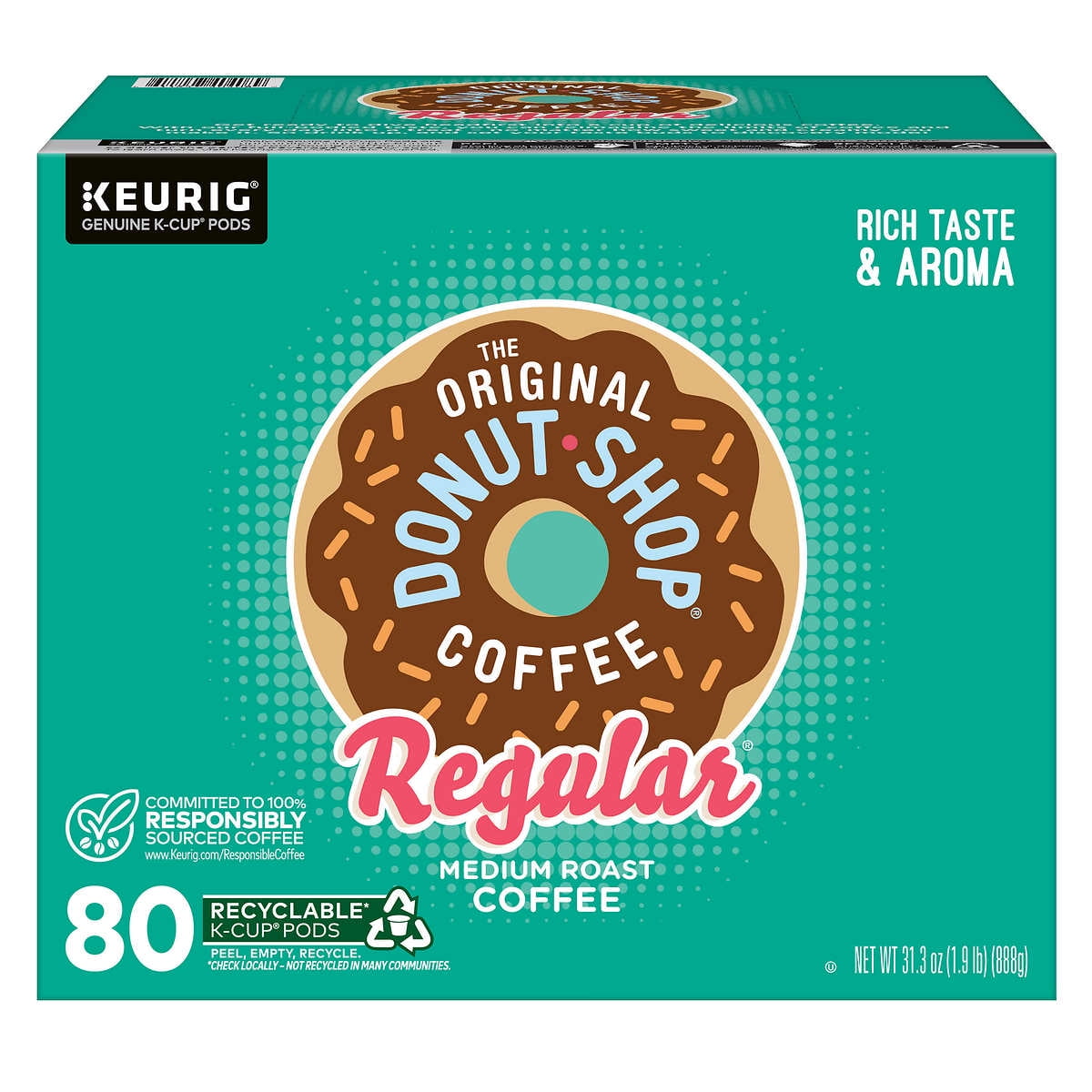 The Original Donut Shop Coffee K-Cup Pod, 80 Count