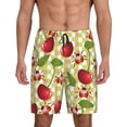 thumbnail image 2 of Rocae Cherries and Ladybirds for Men's Soft Sleep Pajama Shorts, Waistband and Pockets, 2 of 9