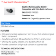 thumbnail image 2 of Daytime Running Lamp Socket - Compatible with 2006 Buick LaCrosse, 2 of 2