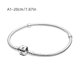 thumbnail image 2 of Pulsera de plata con cierre de corazón retro y cadena de serpiente para mujeres y niñas, regalo creativo para hombres y mujeres SZRH A-VH, 2 of 5