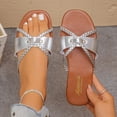 thumbnail image 2 of WRKEKC Sandals for Women Wide Width Adjustable Wrap Around Strap Slides Chunky Heel Open Toe Convertible Beach Casual Footwear, 2 of 9