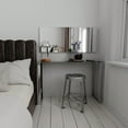 thumbnail image 4 of Cortesi Home  Remi Contemporary Glass Console Table with Chrome Finish, 4 of 4