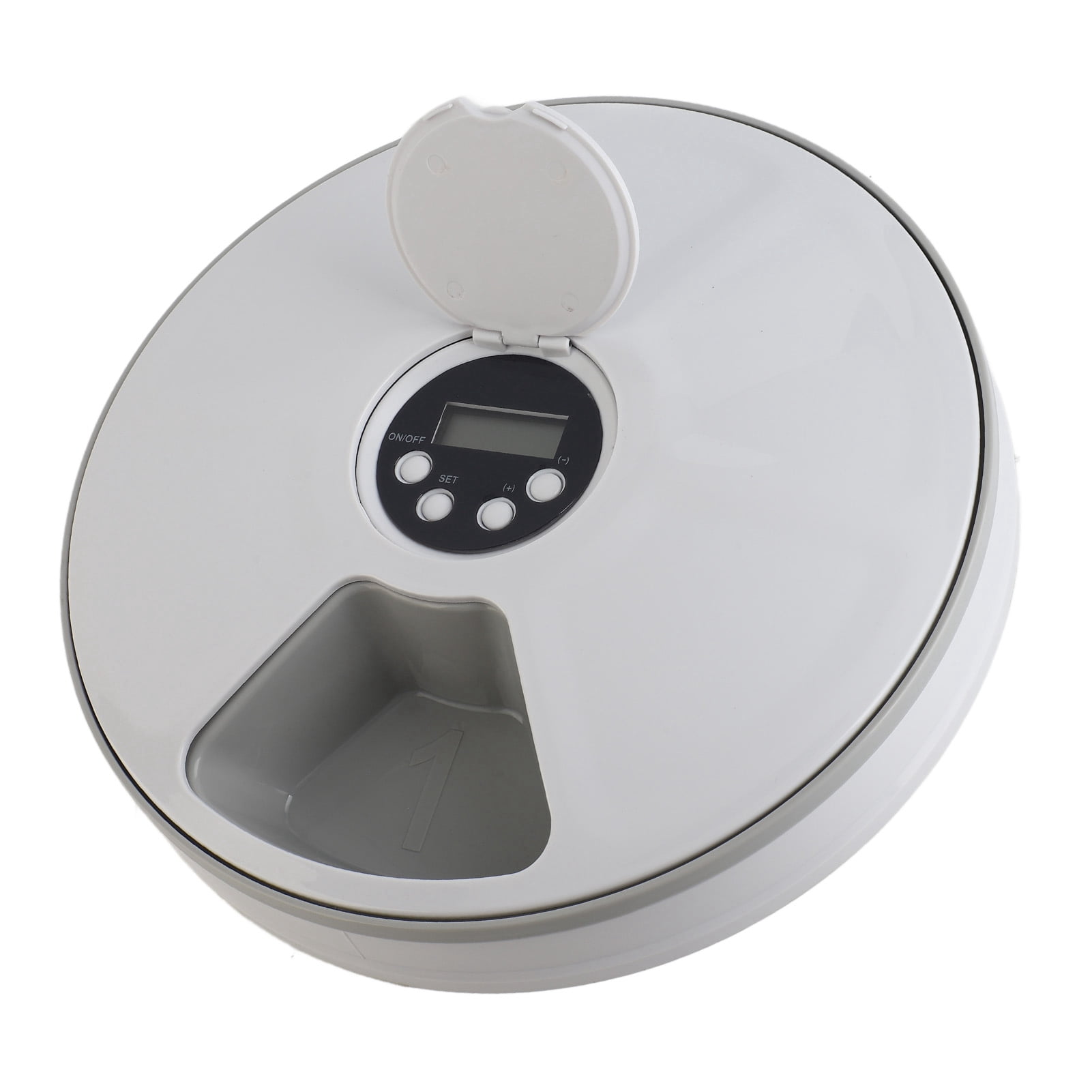 Riousery Automatic Dog Feeder Timed Smart Portion Control Pet Dispenser with Voice Reminder for Small Dogs Puppy Diameter 11.8 inches / 30 cm Height 2.8 inches / 7 cm
