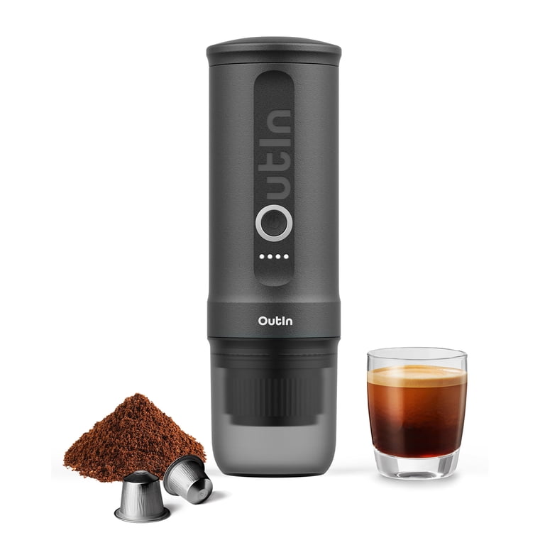 OUTIN, Nano Portable Electric Espresso Machine, OTEM-01-SG, Gray