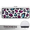 thumbnail image 5 of Kitchen Rugs Sets Of 2,White and Colorful Of Leopard Print Anti Fatigue Kitchen Mat Rugs Non Slip Washable,Decorative Kitchen Floor Mats for Kitchen,Sink,Laundry,17"x47"+17"x47", 5 of 5