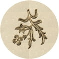 thumbnail image 1 of Ahgly Company Indoor Round Patterned Peru Brown Area Rugs, 8' Round, 1 of 1