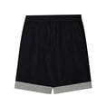 thumbnail image 4 of Bosfbaoi Mens Shorts Cotton Blend Relaxed Fit Casual Chinos Adjustable Waist Drawstring Shorts with Striped Cuffs, 4 of 8