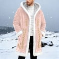 thumbnail image 3 of Santa Jacket for Men Trim Long Cardigan No Zippers Cozy Winter Comfortable Unisex Daily Warm Coats, 3 of 4