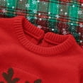 thumbnail image 3 of Christmas Baby Romper Knitted Newborn Boy Girl Jumpsuit Cute Cartoon Elk Infant Xmas Clothing Set Long Sleeve Winter 0-18M, 3 of 7