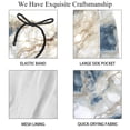 thumbnail image 4 of luoweisi Men's Beach Shorts Quick Dry Swim Trunks with Mesh Lining Marble Texture M, 4 of 5