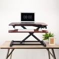 thumbnail image 7 of FLEXISPOT Home Office Height Adjustable Standing Desk Converter Mahogany 28" U-Shape with Keyboard Tray, 7 of 7