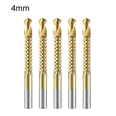 

BCLONG 5Pcs Cobalt Drill Bit Spiral Screw Metric Composite Tap Drill Cutting Drilling