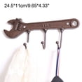 thumbnail image 2 of Soporte de hierro con forma de llave para cueva de hombre, garaje o entrada Perchero industrial vintage para llaves y abrigos, 2 of 6