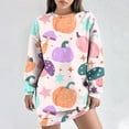 thumbnail image 2 of Summer Casual Dress,Ladies Fashionable and Casual Fall and Winter Round Neck Long Sleeved Printing Dress, 2 of 6