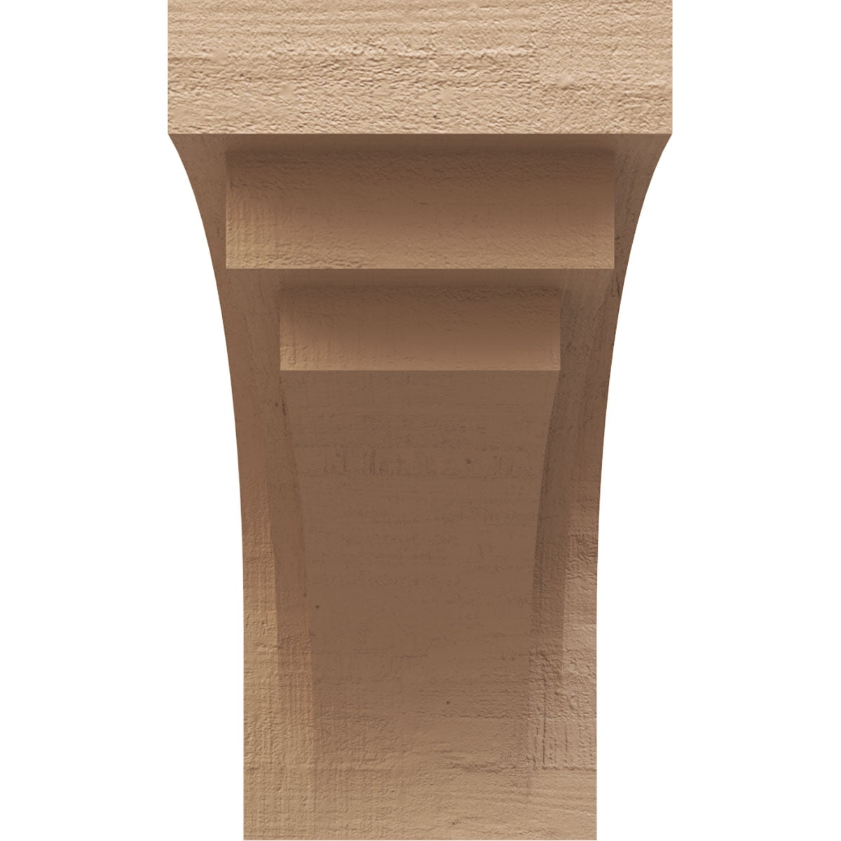10"W x 20"D x 20"H Classic Rockford Rough Cedar Woodgrain TimberThane Corbel, Primed Tan