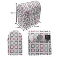 thumbnail image 5 of Geometric Lounger Chair Bag, Square Frames in Vintage Colors Geometric Pale Toned Illustration, High Capacity Storage with Handle Container, Lounger Size, Pink White Grey, by Ambesonne, 5 of 5