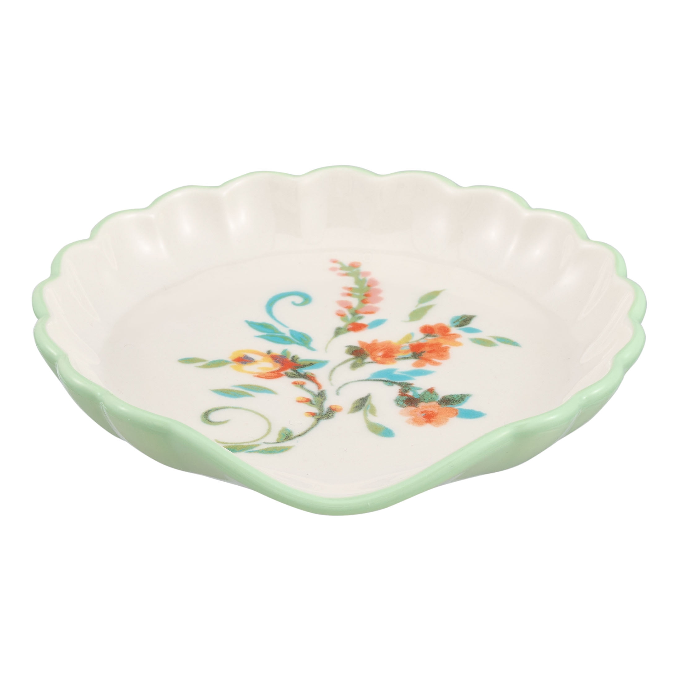 (2 pack) The Pioneer Woman Painted Meadow Ceramic Spoon Rest