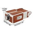 thumbnail image 3 of PONPRNGY Cardboard Projector for Phone Movie Projector Indoor Bluetooth Cardboard Mini Home Portable for Smart Mobile Phone Projector Home Cinema, 3 of 9