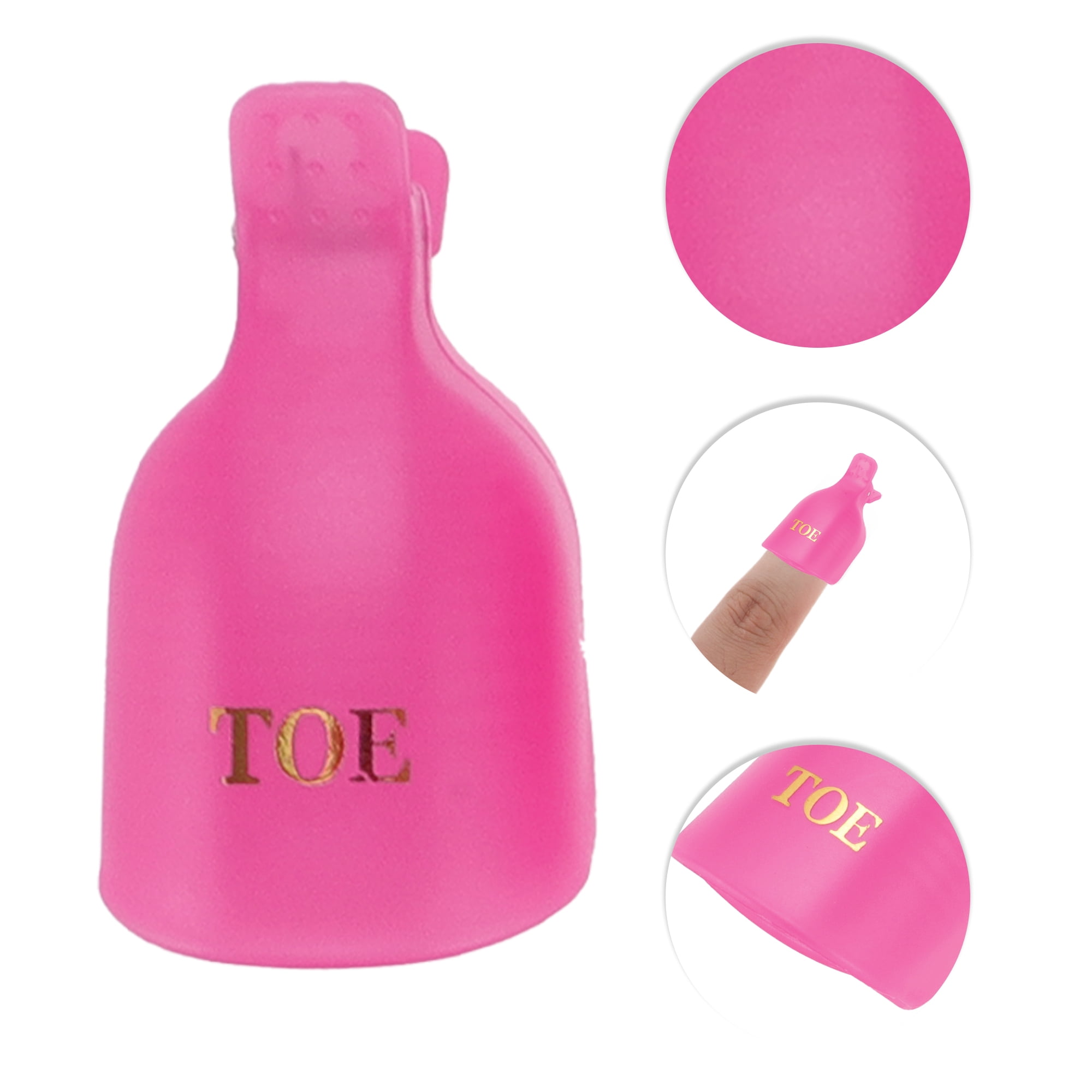 Unique Bargains Durable Nail Art Removal Clip Kit Nail Care Tools for Women Rose Red