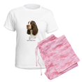 thumbnail image 6 of CafePress - English Springer Spaniel 8M15 Women's Light Pajama - Women's Short Sleeve Print T-Shirt and Pants Light Cotton Pajama Set, 6 of 7