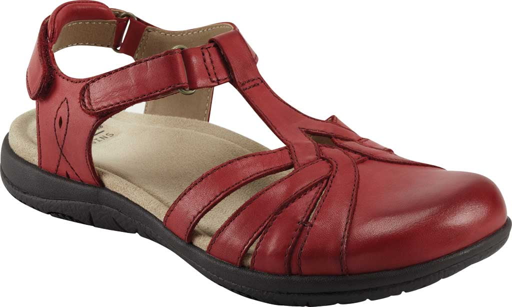 EARTH ORIGINS Womens Bright Red Moisture Wicking Arch Support Sierra