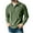 Army Green, variant on Men's Vintage Y2K Long Sleeve Polo Shirt - Loose Button Down Lapel Golf T-Shirt, Breathable Distressed Casual Outdoor Pullover
