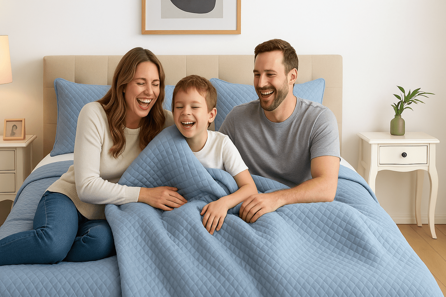 Shubozy Ultra-Soft All Season Quilt Set – Lightweight Microfiber Bedspread with Elegant Diamond Embossing, Solid Color Bedding (Gray,King)