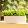 thumbnail image 6 of 2 Pack Rectangle Planter Self Watering Planter Window Sill Planters Indoor, 6 of 6