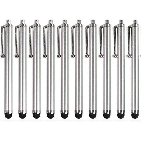 10 Pcs Stylus Pen Universal Capacitive Touch Screen Pens For Phone Pad Tablet Eleven Colors Are Available 11.3cm Long With Pen Folder And Lanyard Hole