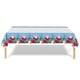 thumbnail image 1 of Mantel de plástico con forma de copo de nieve para fiestas navideñas, mantel desechable con forma de copo de nieve para Navidad, suministros para fiestas navideñas de invierno, 1 of 6