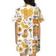 thumbnail image 3 of Lsque Honey Bee Set Women's Short-Sleeved Pajama Set - 2 Piece Soft and Lightweight Sleepwear Set-XX-Large, 3 of 9