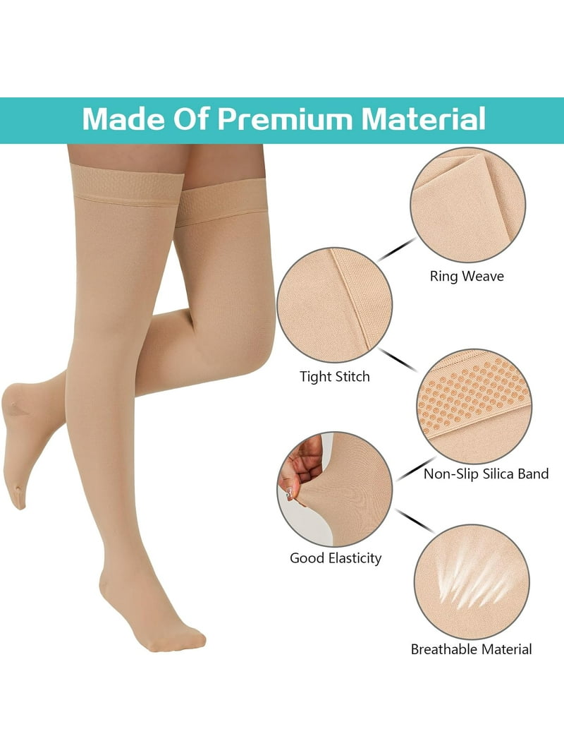 レッグウェア Bonvolant GraduatedCompressionHighSocks 6 Pairs) Infused Compression Socks 20-30mmHg Graduated Mens