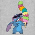 thumbnail image 2 of Women's Lilo & Stitch Ice Cream Lover Stitch  Graphic Tee Athletic Heather Large, 2 of 4