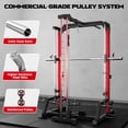 thumbnail image 4 of Smith Machine Home Gym, 2200 lbs Power Rack Cage with Cable Crossover,Smith Bar and Training Attachments for Full Body Workouts, 4 of 10