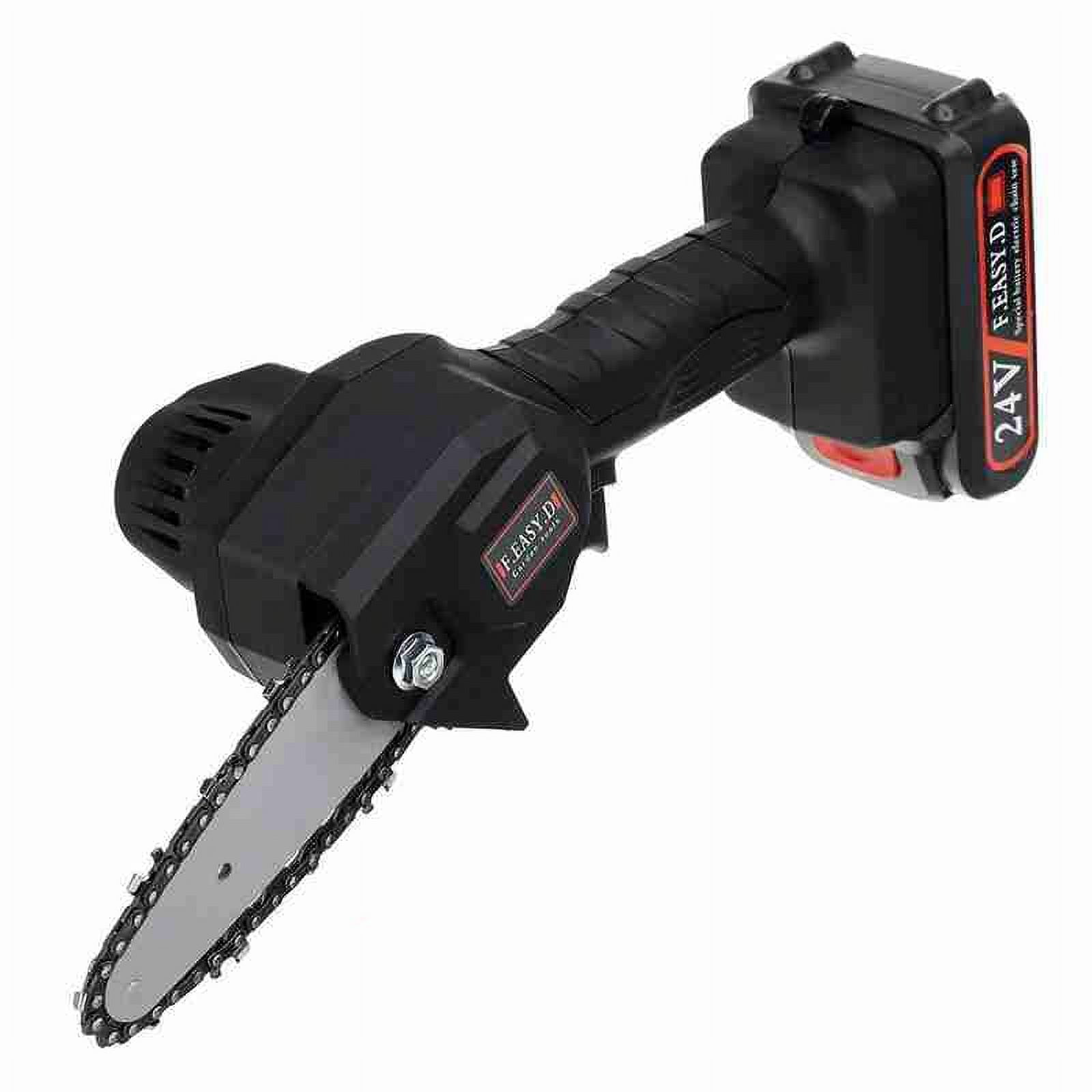 Myriann 4" Cordless Electric Mini Chainsaw, One-Hand Pruning Shears for Tree Branch and Wood Cutting