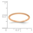 thumbnail image 5 of 14K Rose Gold 1.2mm Beaded Stackable Band Size 8, 5 of 6
