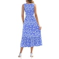 thumbnail image 5 of OutfitShow Summer Maxi Dresses for Women Sleeveless Casual Flowy Tiered Dress Vacation Beach Sundresses with Pockets, 5 of 8