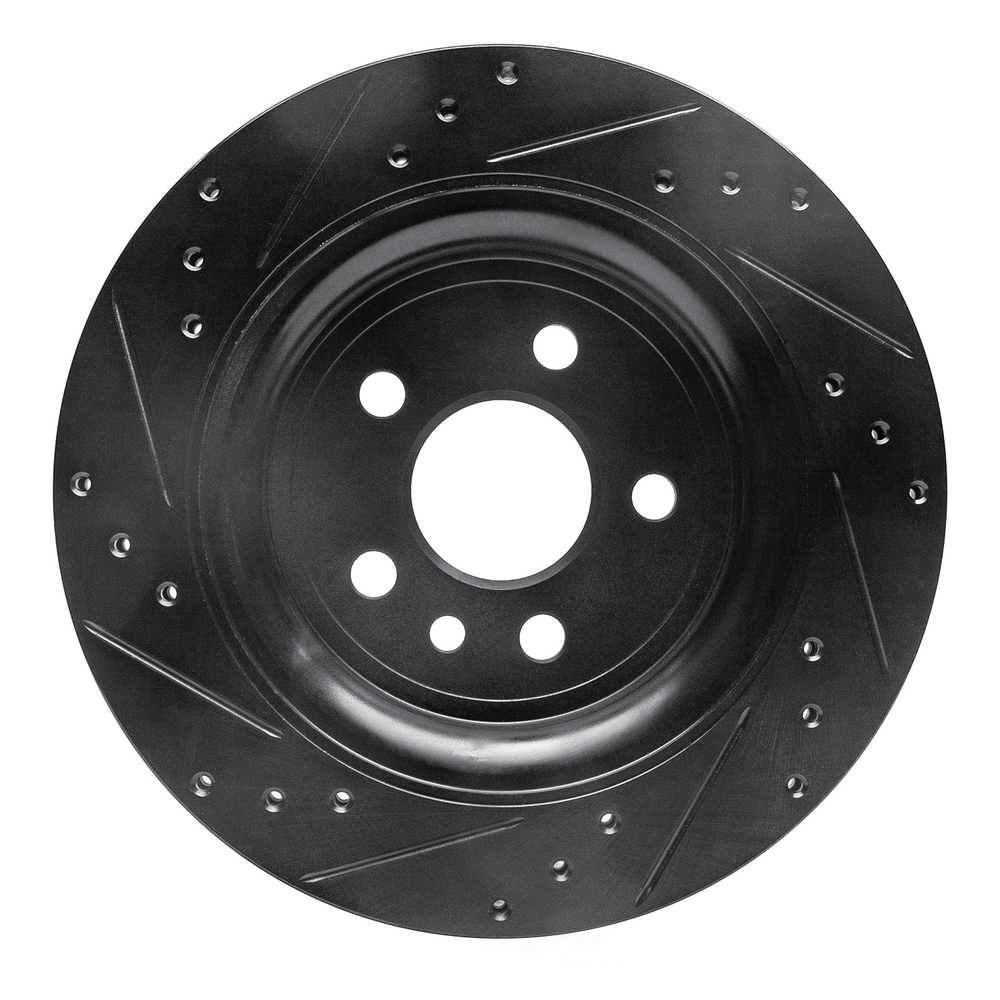 Dynamic Friction Company 633-27060R DFC Brake Rotor - Drilled And Slotted - Black