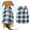 Blue Gray, variant on Buffalo Plaid Dog Sweaters with Leash Ring, Soft Fleece Vest Dog Pullover Warm Jacket, Pet Dog Clothes, Winter Dog Outfits for Small Puppy Cat Pets