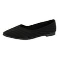 thumbnail image 5 of Women's Flats Pointed Toe Knit Ballet Shoes Comfortable Casual Dressy Mesh Slip on Low Heels, 5 of 6